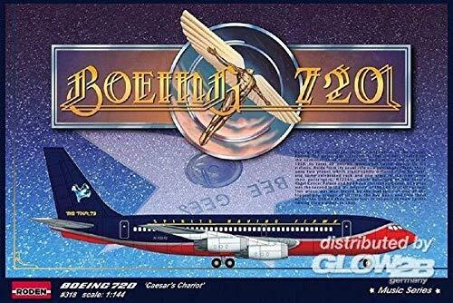 Roden 318 - modelbouwpakket Boeing 720 Caesar's Chariot , grijs