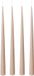 Bloomingville Bougie de dîner en velours Rose Ø2,2x30cm set 4 pièces