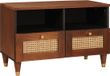 vidaXL meuble TV avec tiroir Brun 70 x 33,5 x 46 cm Bois de manguier massif