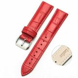 By Qubix Qubix Crocodile Leren Bandje Rood Geschikt voor Huawei Watch GT 6 / GT 7 / GT 6 Pro / GT 7 Pro - 46mm