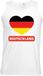 Bellatio Decorations Shoppartners Bv Duitsland singlet shirt/ tanktop met Duitse vlag in hart wit heren XL