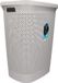 Merkloos Bahama Warenvertriebs Gmbh Wasmand - met deksel - grijs - 60 liter - kunststof