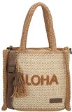Zebra Trends Moana Shopper - Handtas - Schoudertas - Riet - Dames - Zomer - Tote Bag - Dames Tas - Natuur
