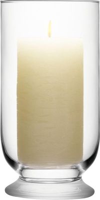 LSA International LSA Terrace Windlicht - H 23 cm - Transparant Glas