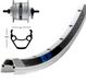 Exal Zx19 Dynamo Shimano Dh3n31 26´´ roue avant Argent 9 x 100 mm