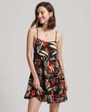 Superdry Vintage Mini Beach Cami Robe Noir S Femme