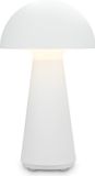 Briloner FUNGO LED Accutafellamp, traploos dimbaar, Touch, mobiel licht, LED tafellamp buiten, LED tafellamp snoerloos, Matwit