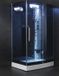 Haviklux Stoomcabine met waterjets - 120x90 cm - Rechtse opstelling - Zwart/Wit