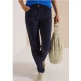 Pantalon taille mi-haute et jambes étroites en coupe slim