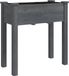 vidaXL Plantenbak met voering 71x37x76 cm massief vurenhout grijs