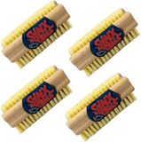 Synx Tools Nagelborstel hout set van 4 stuks