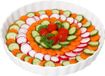 MamboCat Quichevorm Veggi Ø28cm rond wit de porcelaine