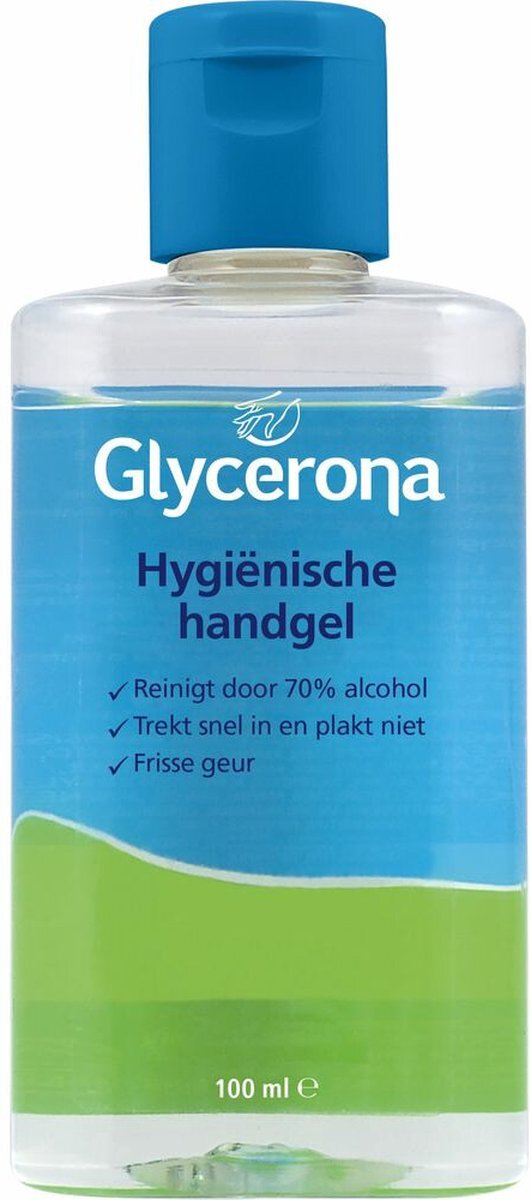 Glycerona 6x Desinfecterende Handgel - Anti-bacterieel - Aloe Vera - 100ml