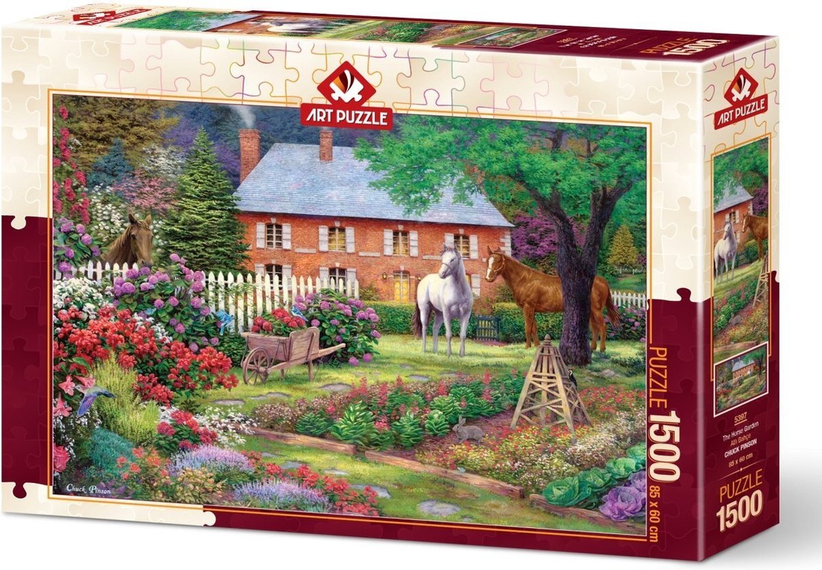 Art Puzzle The Horse Garden Puzzel 1500 Stukjes