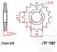 JT Sprockets JTF1587.20 20T stalen voortandwiel