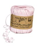 Halbach Seidenbänder Ringelband, breedte 4 mm, lengte 100 m, duurzaam cadeaulint om te ringen en in te pakken van geschenken, van 100% katoen, kleur: lichtroze