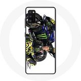 Maniacase Hoesje voor Samsung Galaxy S20 Valentino Rossi Snelheidsrijder witte achtergrond