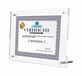 TUKA-i-AKUT Acryl Posterlijsten voor A4 Poster, Dubbel Acryl Paneel Kristalheldere, Desktop Tafelblad Displayframe voor Familiefoto Documenten Certificaat Flyer Posters, TKD9400-A4-1x