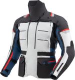 Rebelhorn Cubby 5 motorfiets textieljas - Mannen - Grijs/blauw/rood - M