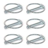 Ganter Normelemente | klapstekker/klapsplinten | 6 stuks | staal | breedte stekker: 9 mm; lengte stekker: 42 mm | GN 1023-ST-9-42-A