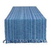 DII Variegated Tabletop Collection Tafelloper, 33 x 183 cm, Nautical Blue