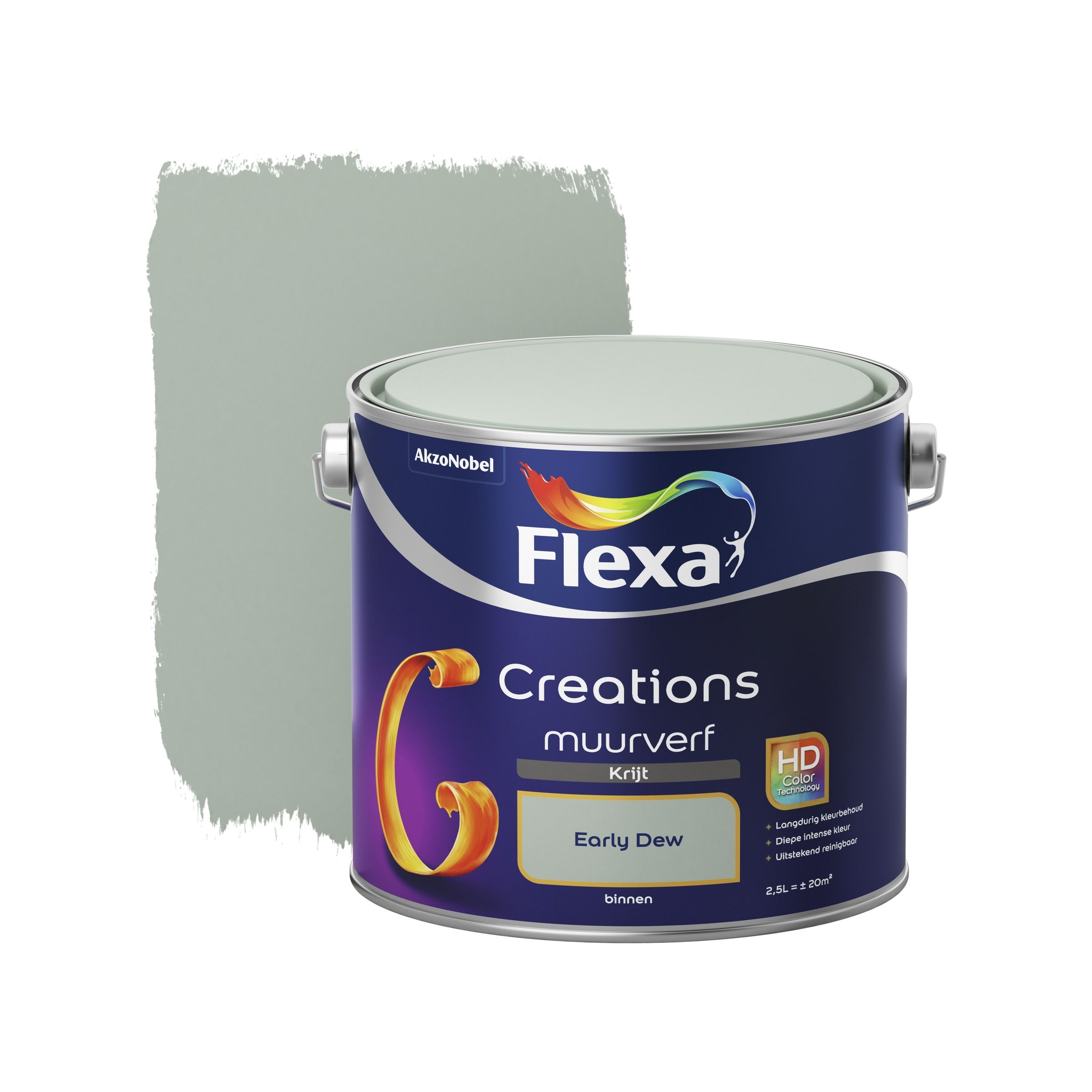 FLEXA Creations muurverf early dew krijt 2.5 liter