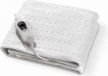 TM ELECTRON Elektrische verwarmde matrashoes voor eenpersoonsbed, 60 W, met 3 temperatuurniveaus en automatische uitschakeling, afmetingen 150 x 80 cm, wit