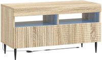 vidaXL LED tv-meubel HAARLEM 81 x 35 x 43 cm Sonoma Eiken Bewerkt hout