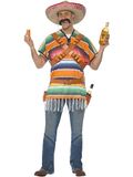 Smiffys Tequila Shooter Guy Costume, Orange & Green