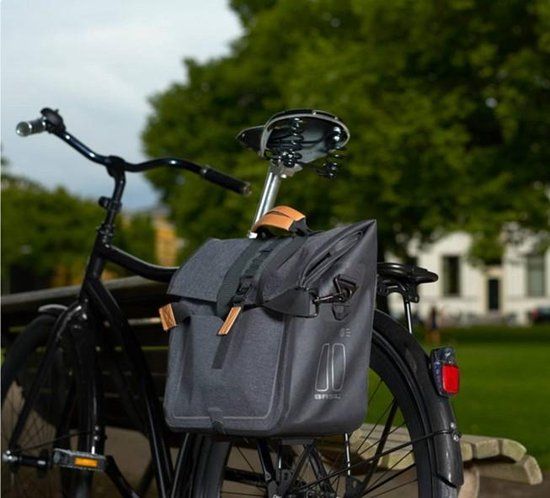 Basil Urban Dry Fietsshopper - Enkele fietstas - Zwart - 25 Liter