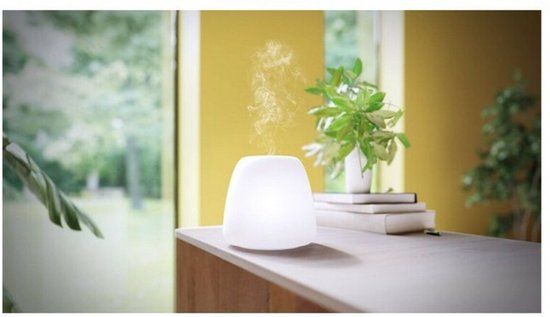 Pranarôm Joy Ultrasonische Glas LED Essentiële Olie Verstuiver - Wit