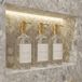 Stijlvolle shampoo en conditioner dispenser set van 3