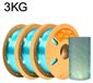 StarTech Hyper Speed Transparant PETG - 3D-printerfilament - Hoge printsnelheid 30–600 mm/s - Transparant PETG - Spoel van 3 kg - Geschikt voor FDM 3D-printers - Hemelsblauw