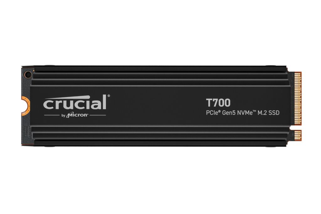 Crucial T700 2TB NVMe PCIe Gen5 SSD with Heatsink