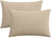 vidaXL Kussensloop - 2 stuks - HEERLEN - Taupe - 40 x 60 cm - Corduroy