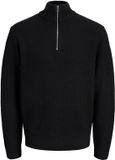 JACK&JONES JJSAGE KNIT HALF ZIP Homme Pull Tricot Noir L