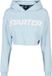 Starter Black Label Logo icewaterblue Crop Hoodie Dames L Blauw