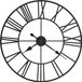vidaXL Vintage Wall Clock - 80 cm - Metal - Black