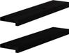vidaXL - Vensterbanken - 2 stuks - 70x15x2 cm - massief eikenhout - donkerbruin
