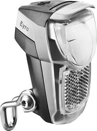 BUSCH & MÜLLER Busch + Müller Lumotec IQ Eyro Fietsverlichting - Zwart/Zilver - Voorvork Montage