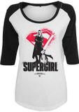 Supergirl Dames Shirt met lange mouwen - She's Not A Sidekick - wit/zwart - XL