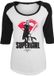 Supergirl Dames Shirt met lange mouwen - She's Not A Sidekick - wit/zwart - XL