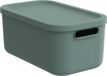 Rotho Albula Light - Decoratieve opbergbox - 12 L - groen