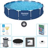 Bestway Rond Steel Pro Zwembad - 396 x 84 cm - Blauw