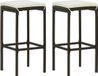 Maison Exclusive - Lot de 2 tabourets de bar en rotin synthétique marron avec coussins
