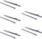 Emuca - Ladelopers 550mm met gedeeltelijke verlenging in witte kleur, set van 5 schuifregelaars voor lade