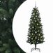 vidaXL Kunstkerstboom met Ballen 120 cm 150 LED's Warmwit PE en PVC