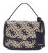 GUESS Audrey Logo Convertible Xbody Flap Navy Logo donkerblauw schoudertas handtas