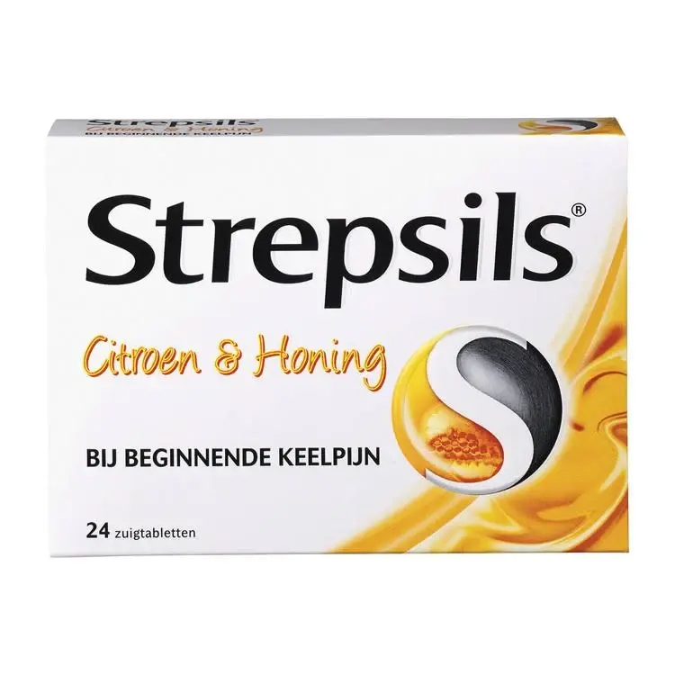 Strepsils Citroen & Honing 24 zuigtabletten