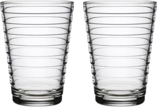 Iittala Aino Aalto Tumbler Glass Set - 33cl - Set of 2 - Clear